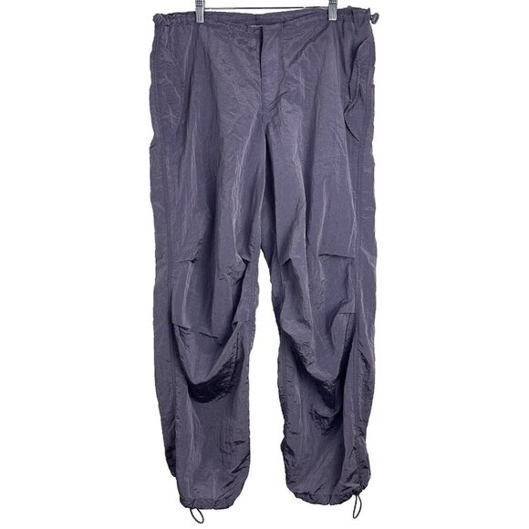iets frans Pants - Iets Frans Parachute Baggy Pants Womens Med Shiny Urban Outfitters Gorpcore